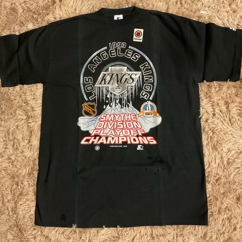 VINTAGE 1993 LOS ANGELES KINGS STARTER NHL SMYTHE DIVISION CHAMPS WAYNE GRETZKY
